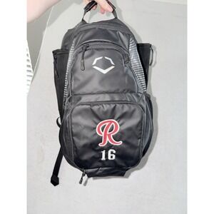 Evoshield Tone Set Baseball/Softball Backpack Bag -‎ Black AMAZING CONDITION